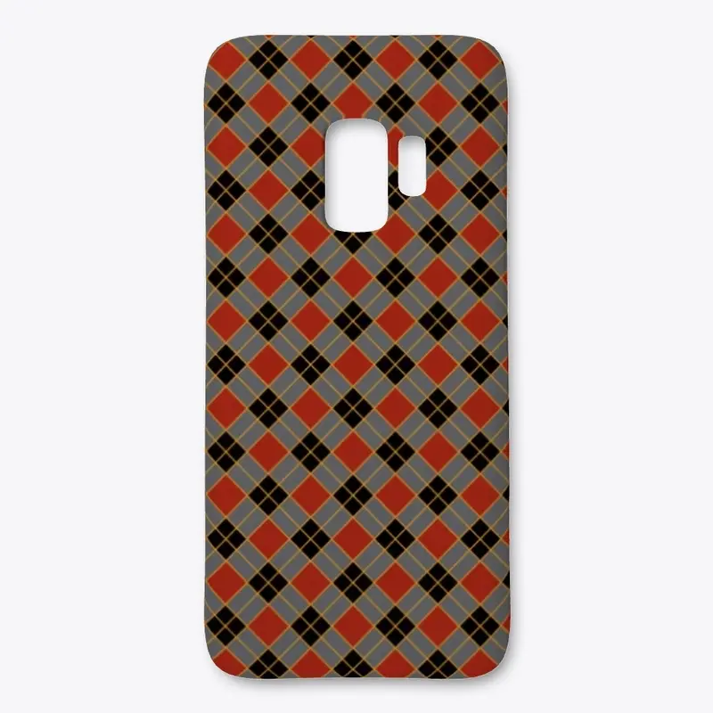 Plaid Checkered Pattern In Red And Black