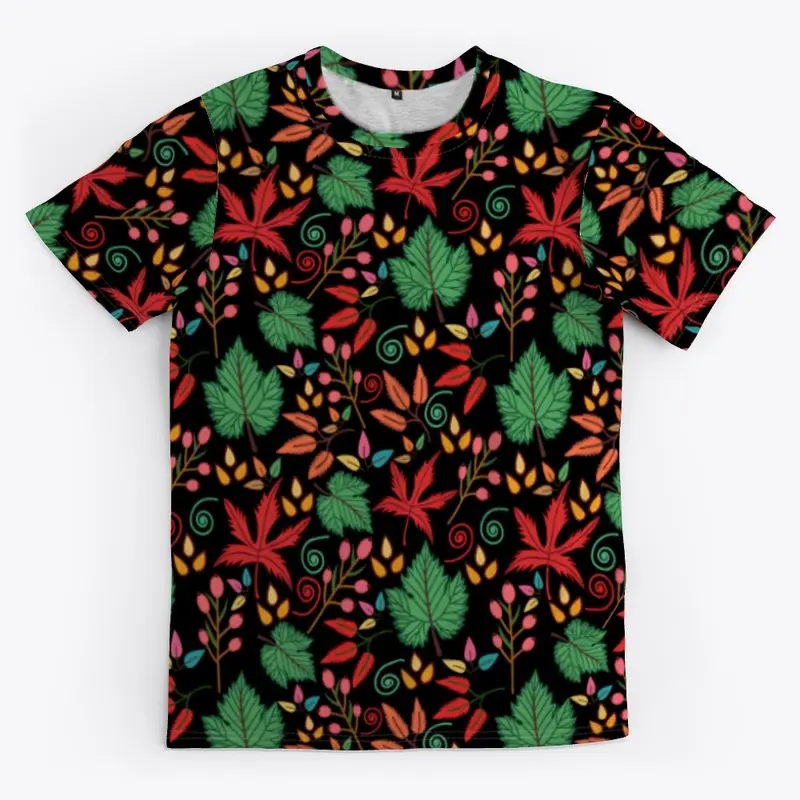 Summer Floral Leaves Pattern