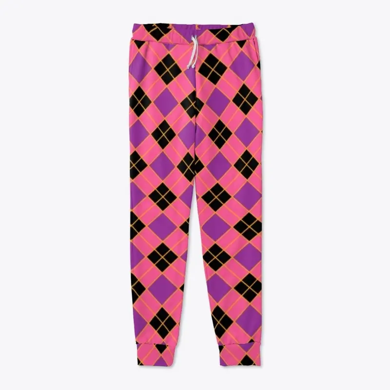 Plaid Checkered Pattern In Pink Purple