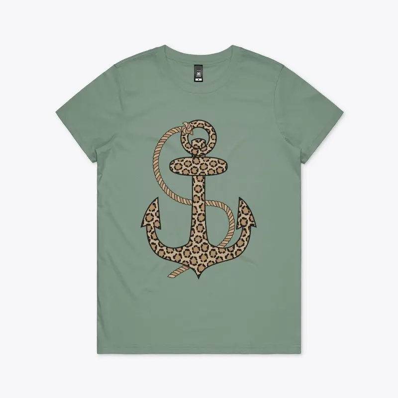 Leopard Print Anchor Nautical