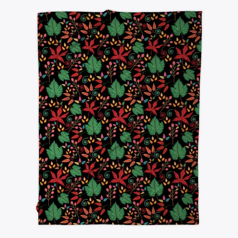 Summer Floral Leaves Pattern