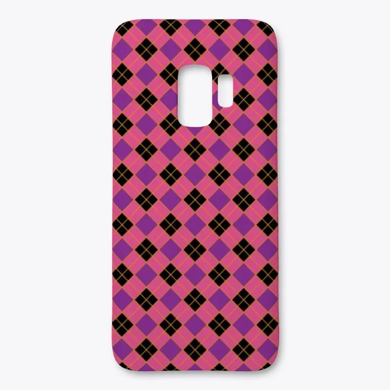 Plaid Checkered Pattern In Pink Purple