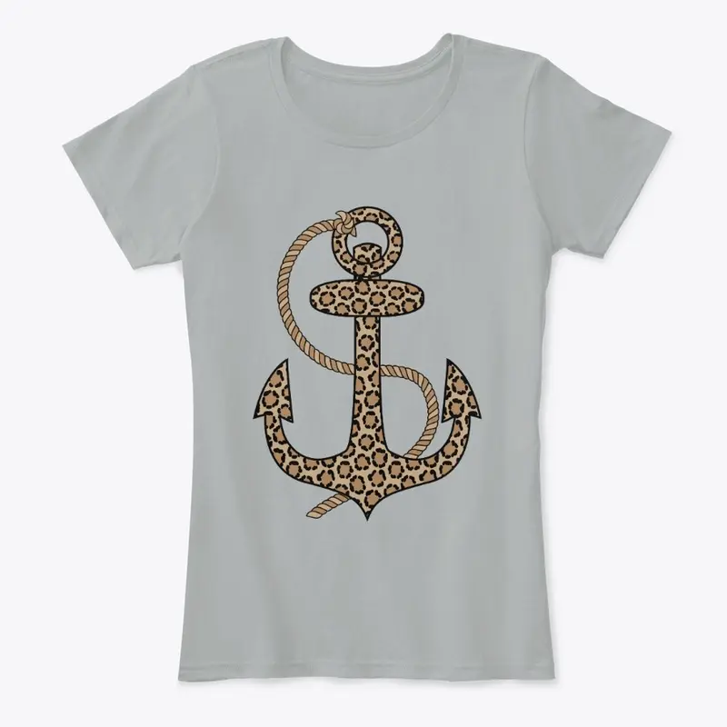 Leopard Print Anchor Nautical