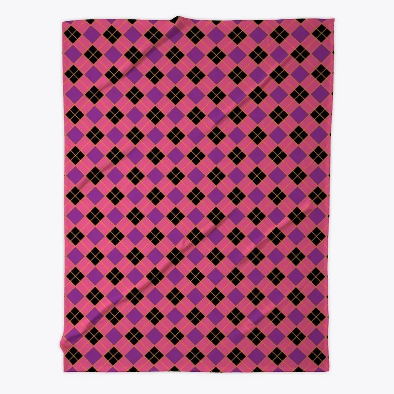 Plaid Checkered Pattern In Pink Purple