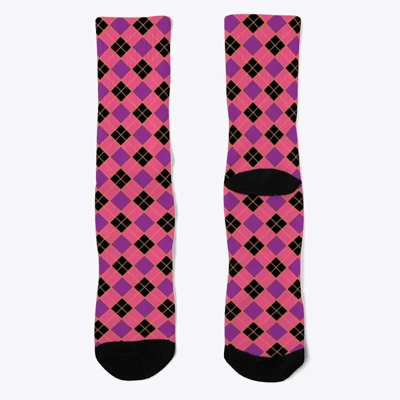 Plaid Checkered Pattern In Pink Purple