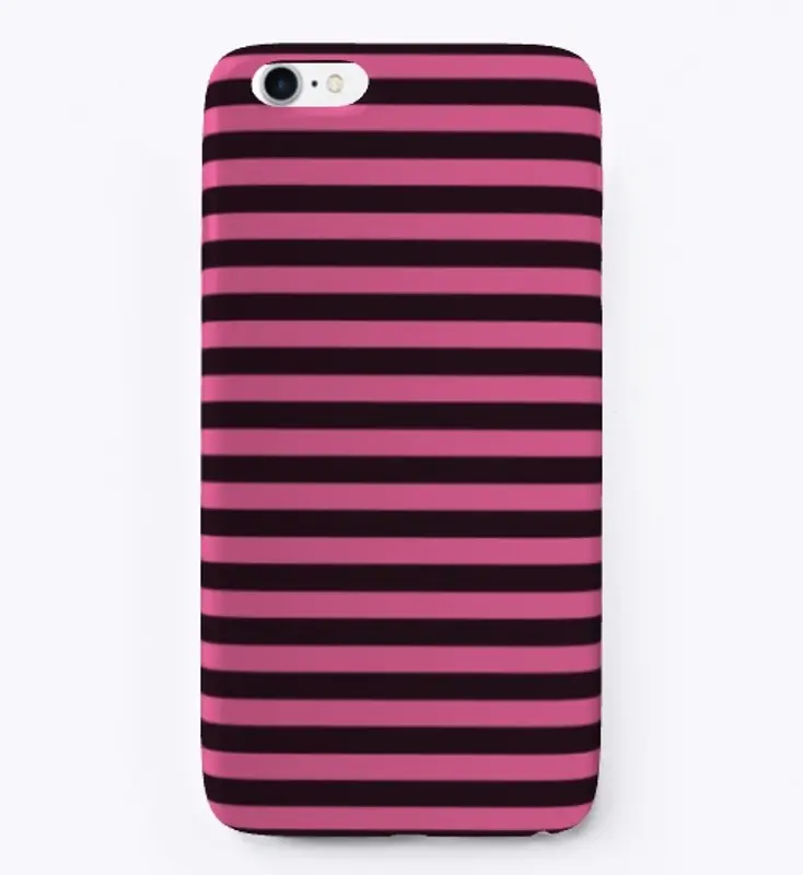 Striped Pattern Black And Pink